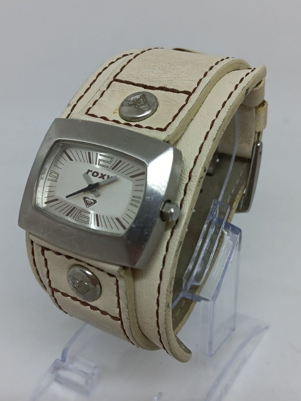 Roxy "Chic Leather" T403149 Women's 33mm x 28mm S/Steel Bund Strap Watch NEWBATT